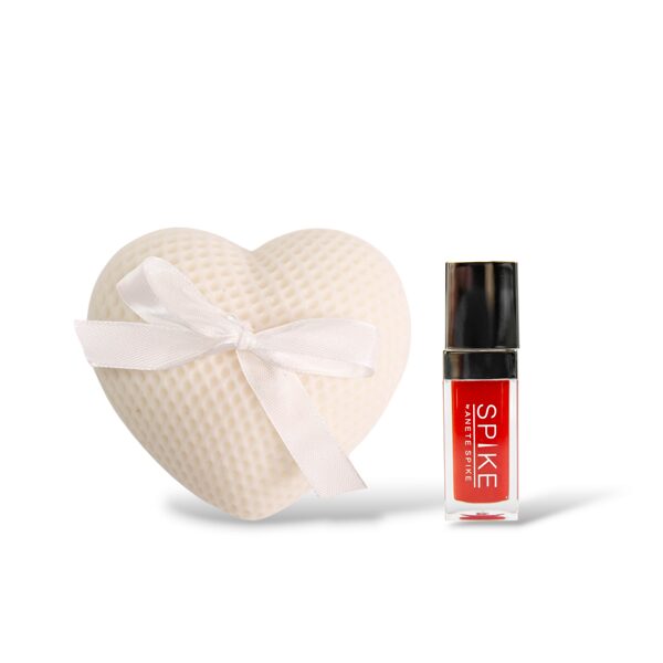 Heart and lip gloss